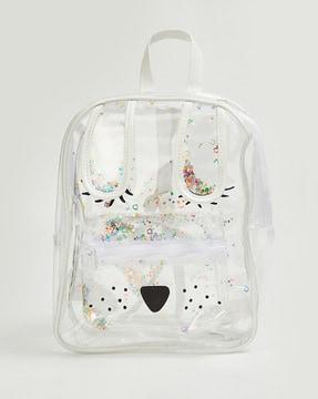 girls glitter non-padded backpack