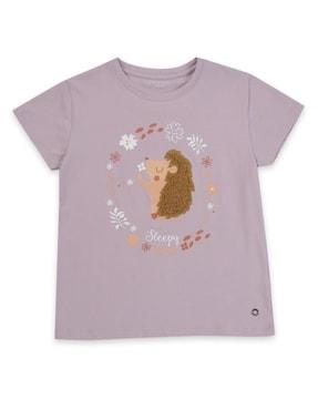 girls graphic print regular fit top