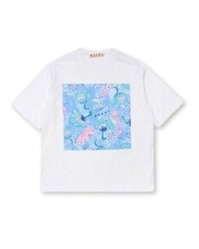 girls graphic print relaxed fit round-neck t-shirt