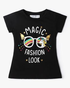 girls graphic print t-shirt