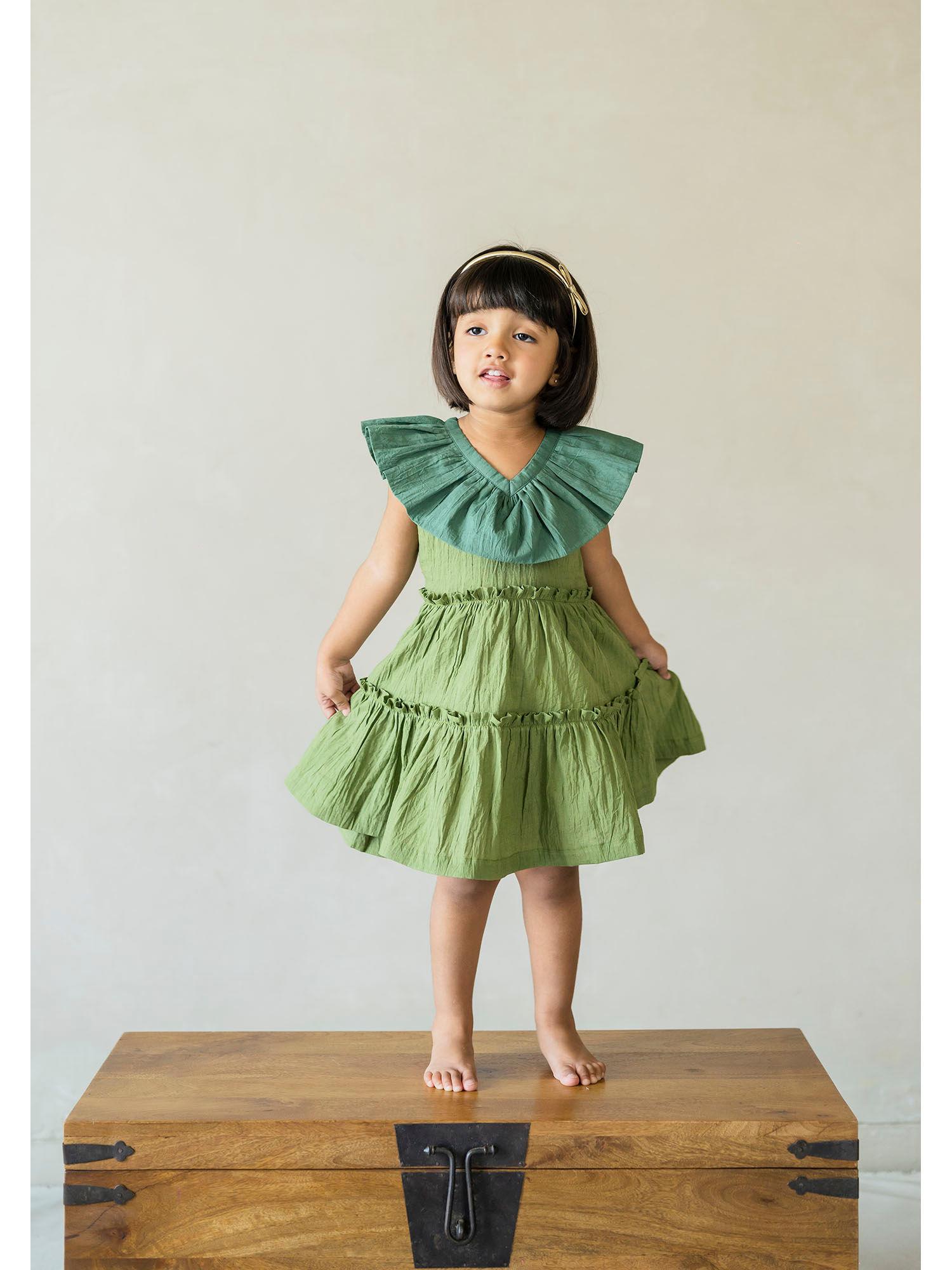 girls green twilight dress