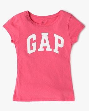 girls heritage logo print round-neck t-shirt