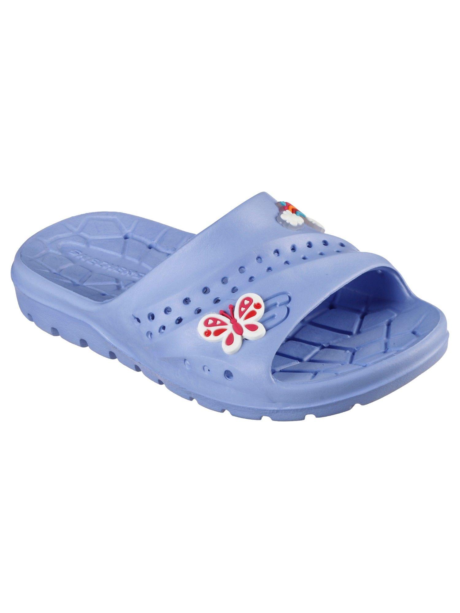 girls hogan blue flipflops