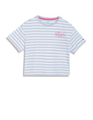girls horizontal stripe t-shirt