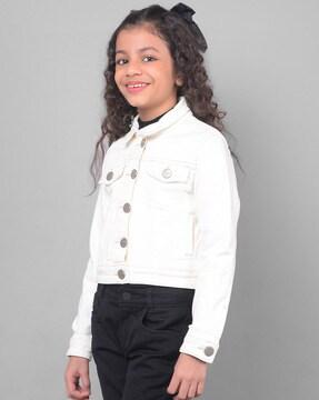 girls jacket with button-closure