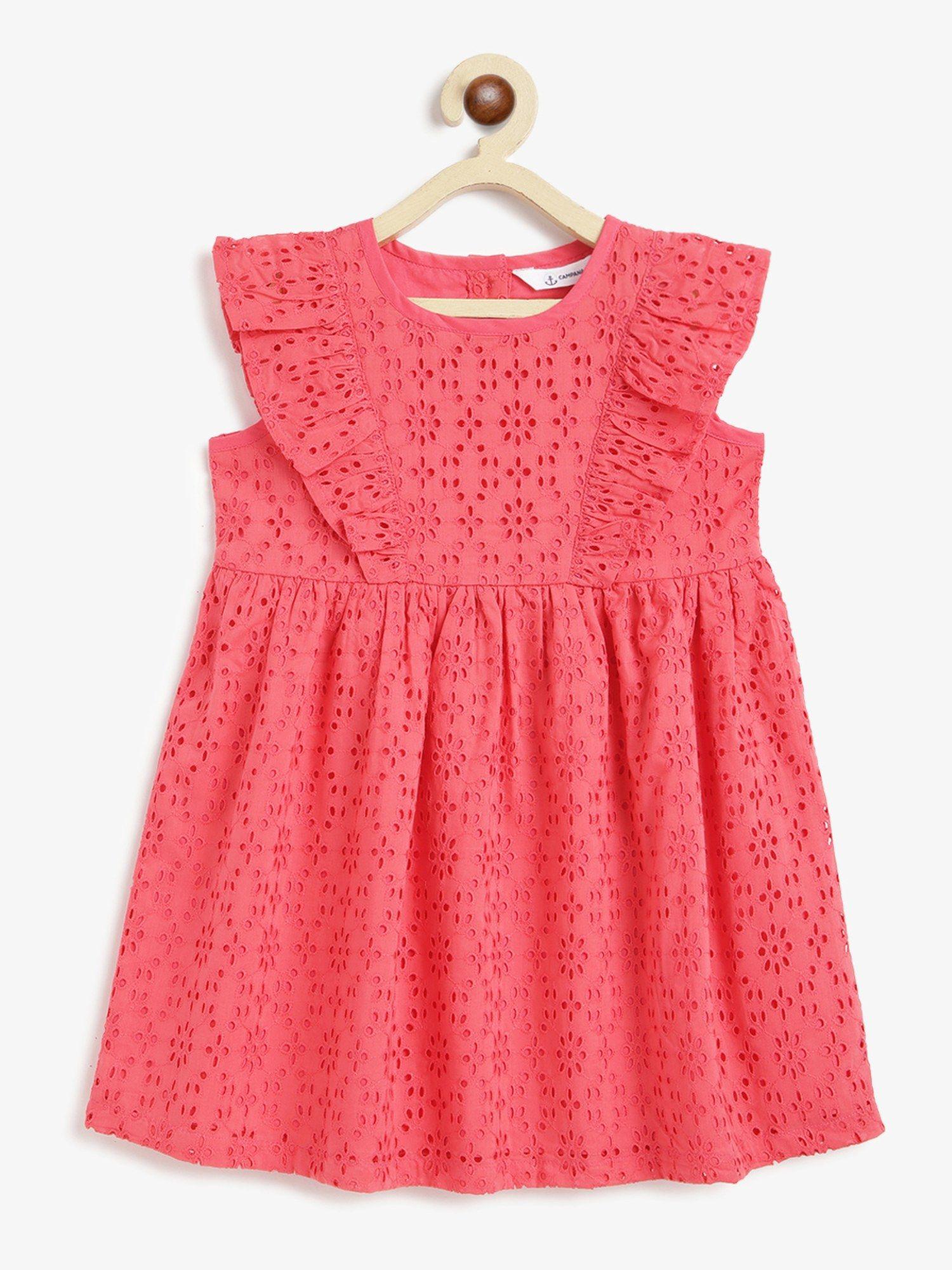 girls janet frilly schiffli embroidery dress