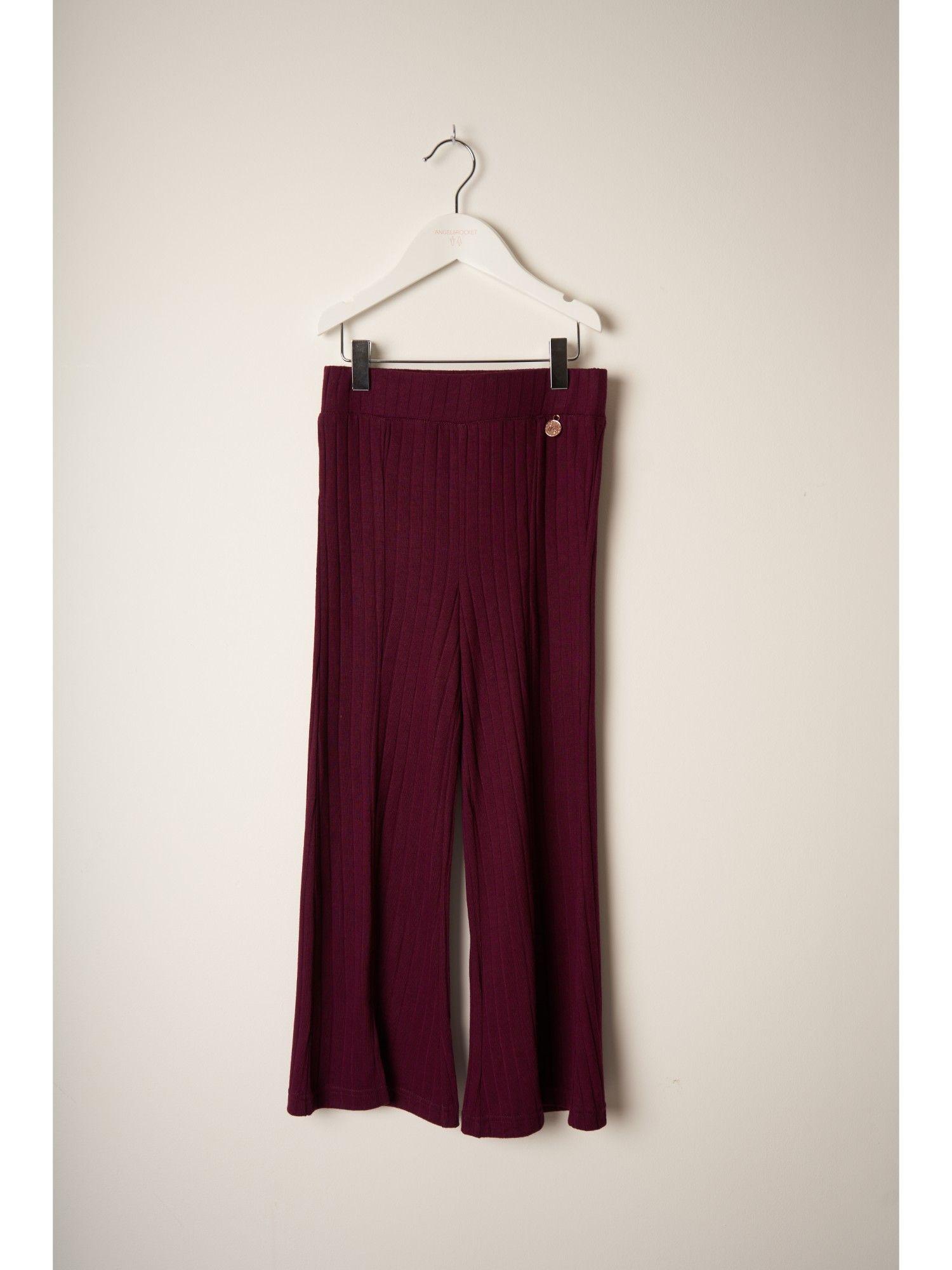 girls kick flare jersey trousers