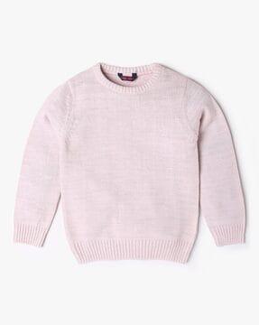 girls knitted regular fit sweatshirt