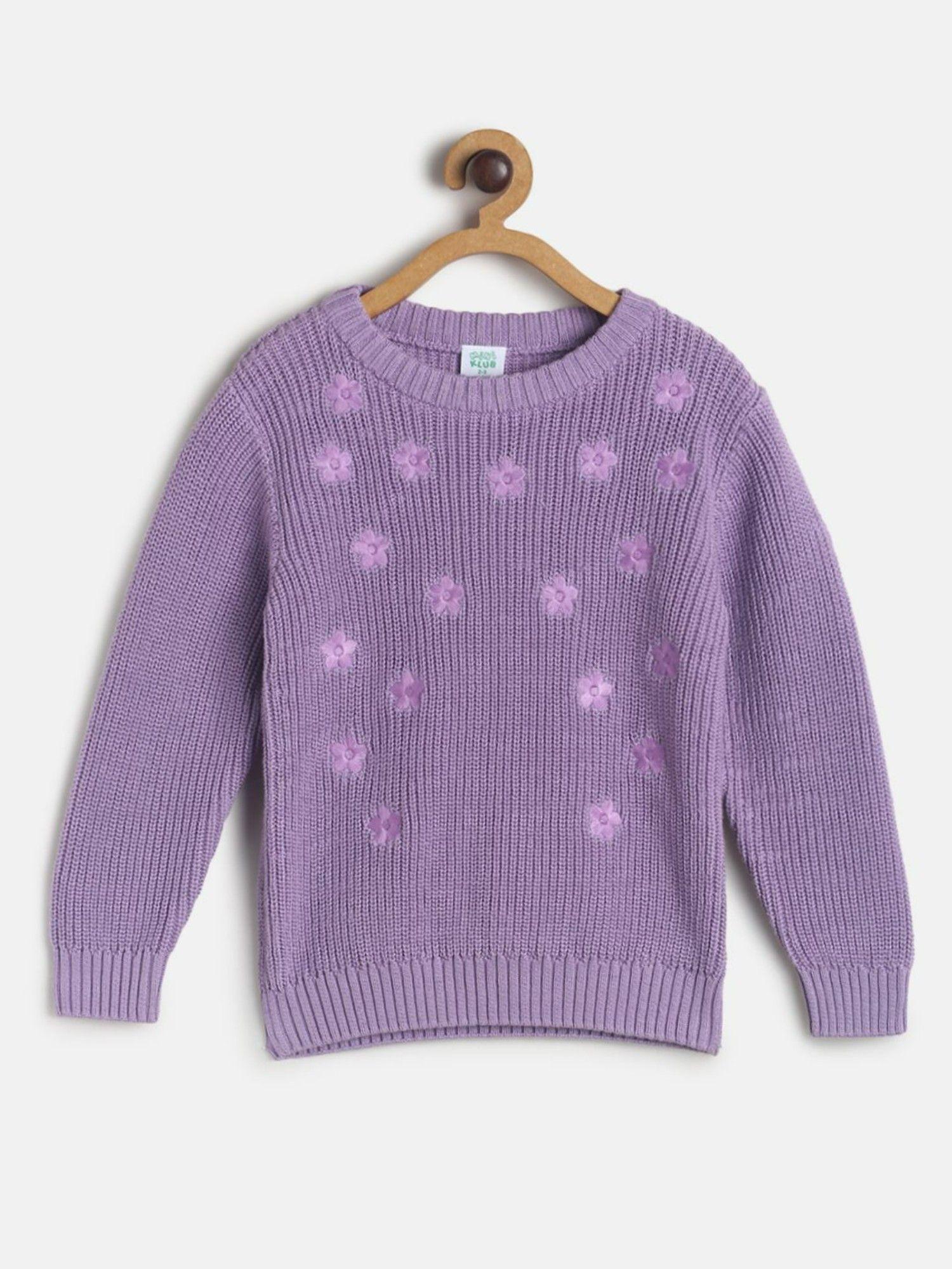girls lavender sweater