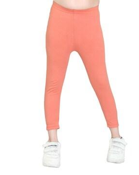 girls leggings with elasticated waist