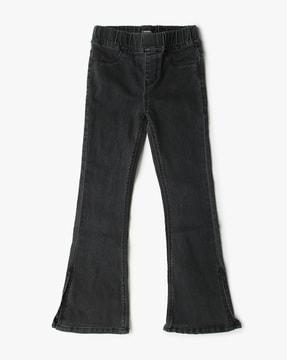 girls light-wash bootcut jeans
