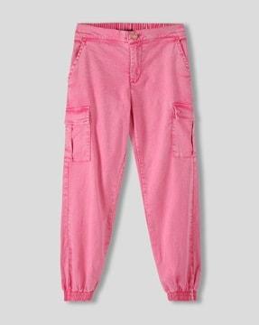 girls light-wash relaxed fit jogger jeans