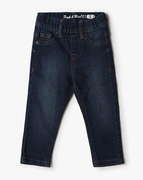 girls lightly washed skinny fit jeans