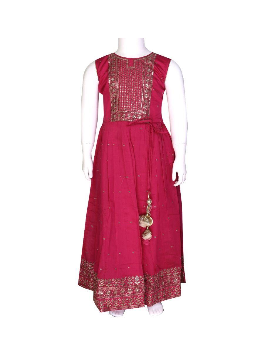 girls long gown fancy salwar - ekm