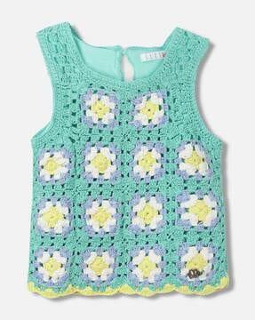 girls loose fit knitted top