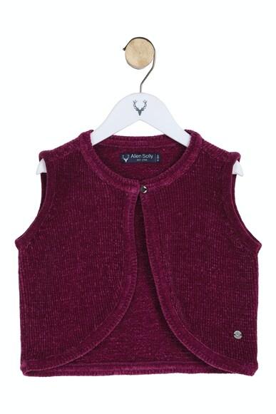 girls maroon solid casual top