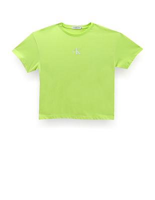 girls monogram boxy t-shirt