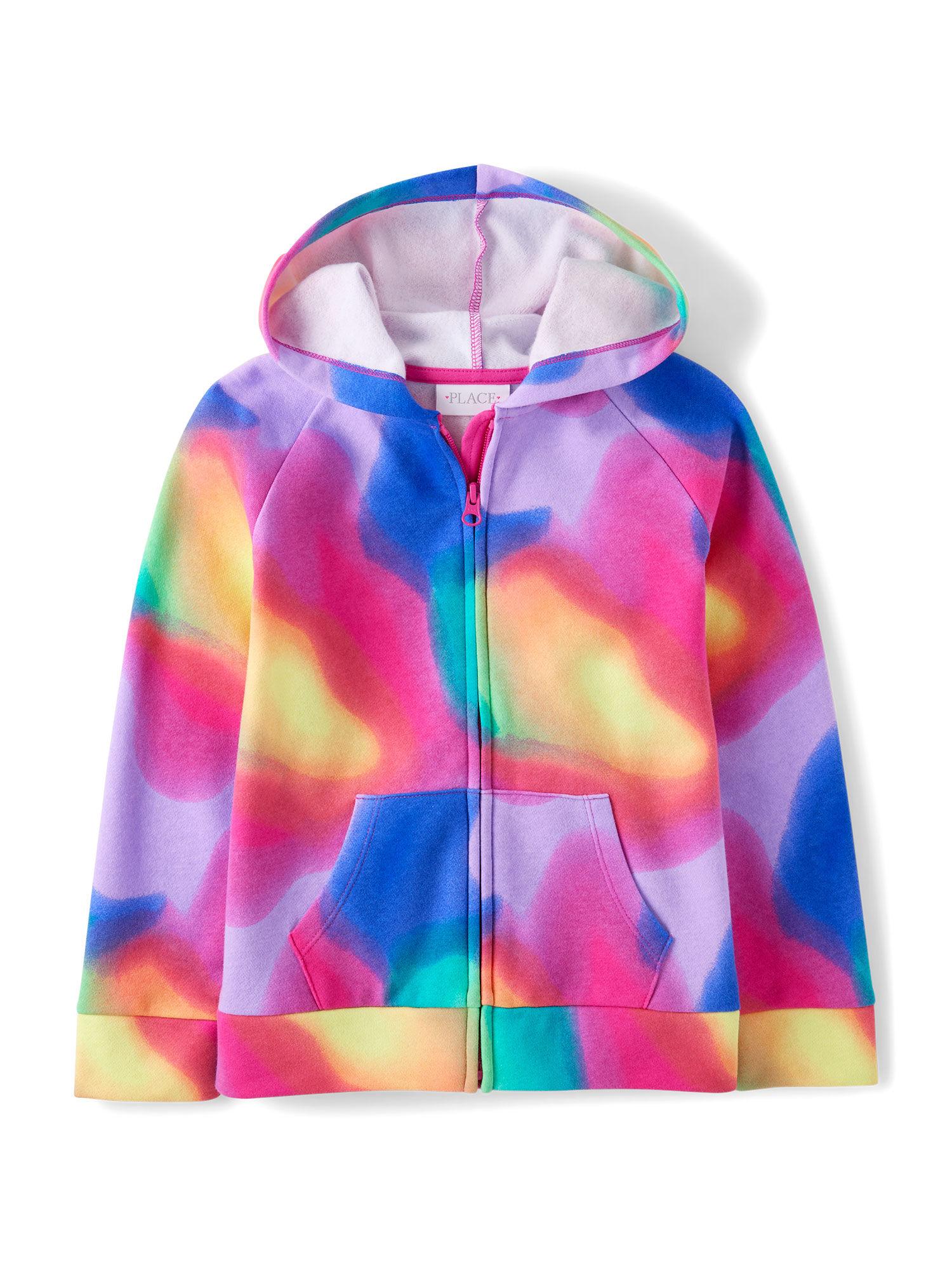 girls multi-color hoodie