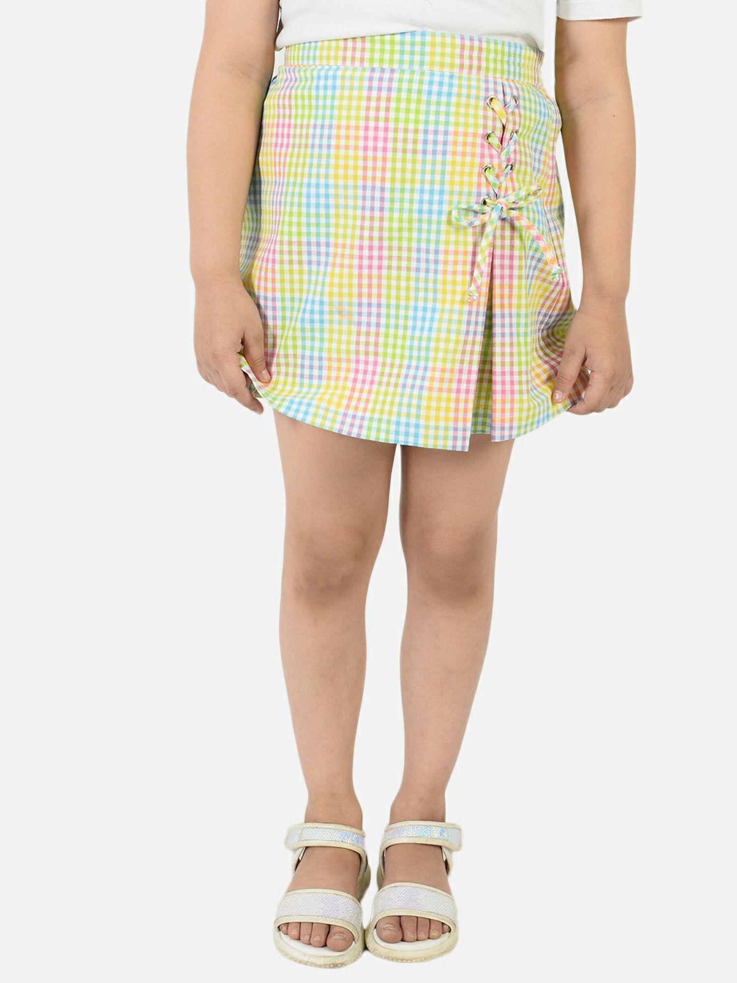 girls multi-color skirt