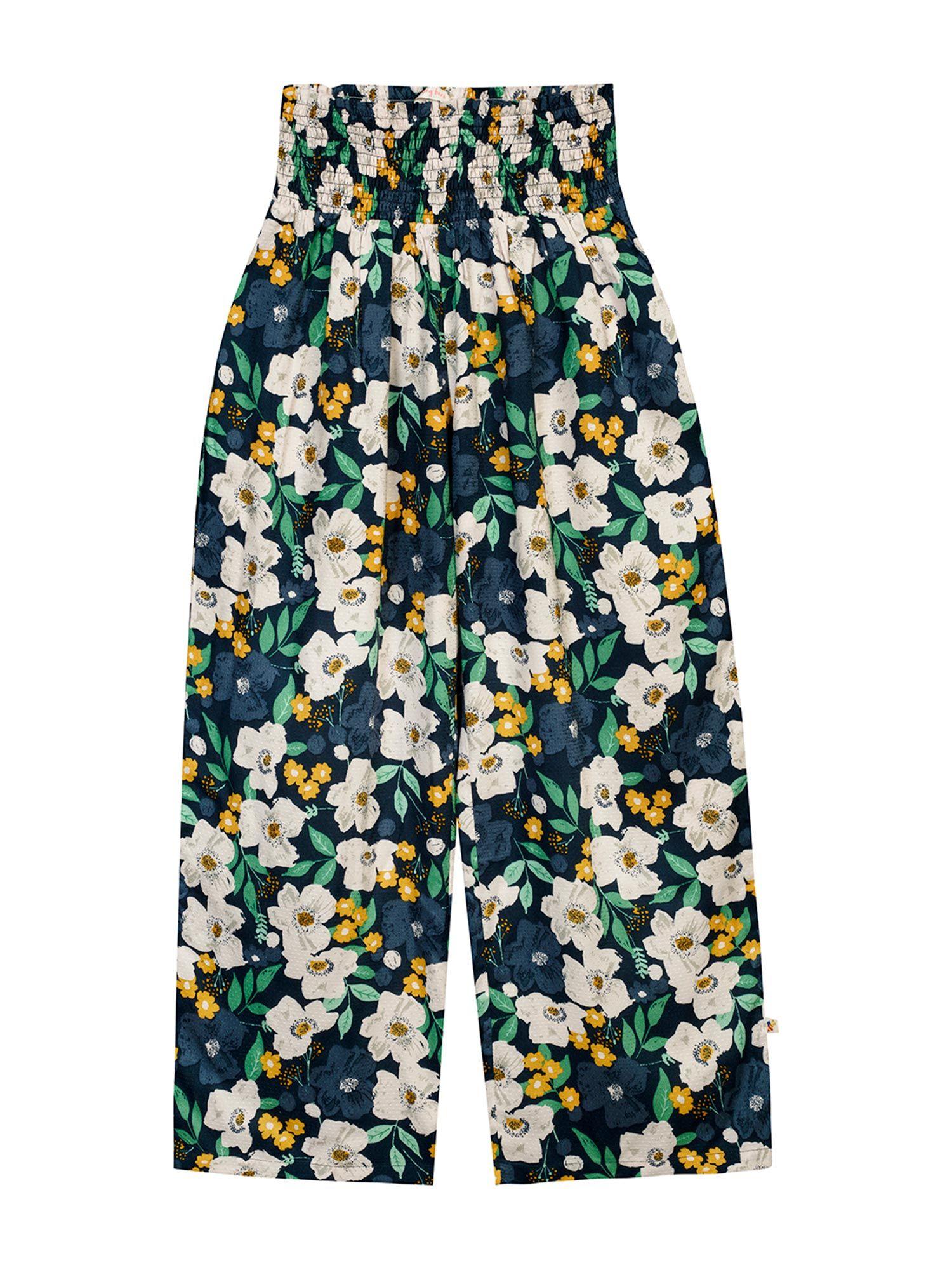 girls multi-color tropical printed pants