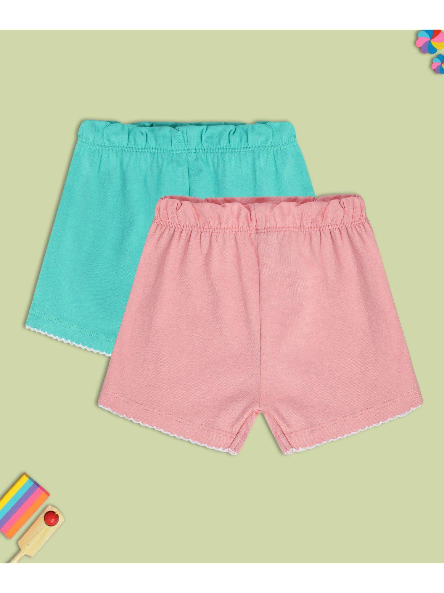 girls multi shorts (pack of 2)