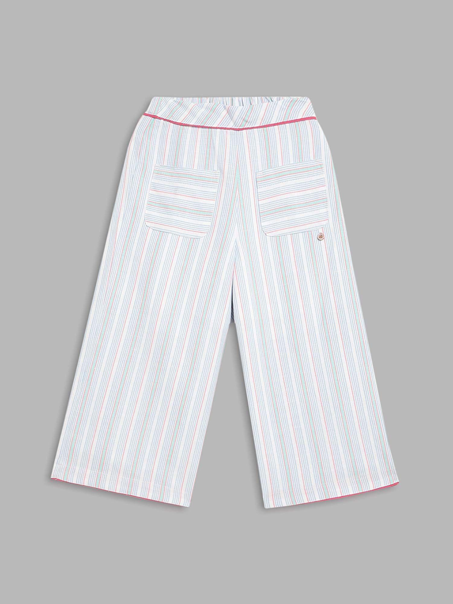 girls multi striped trouser
