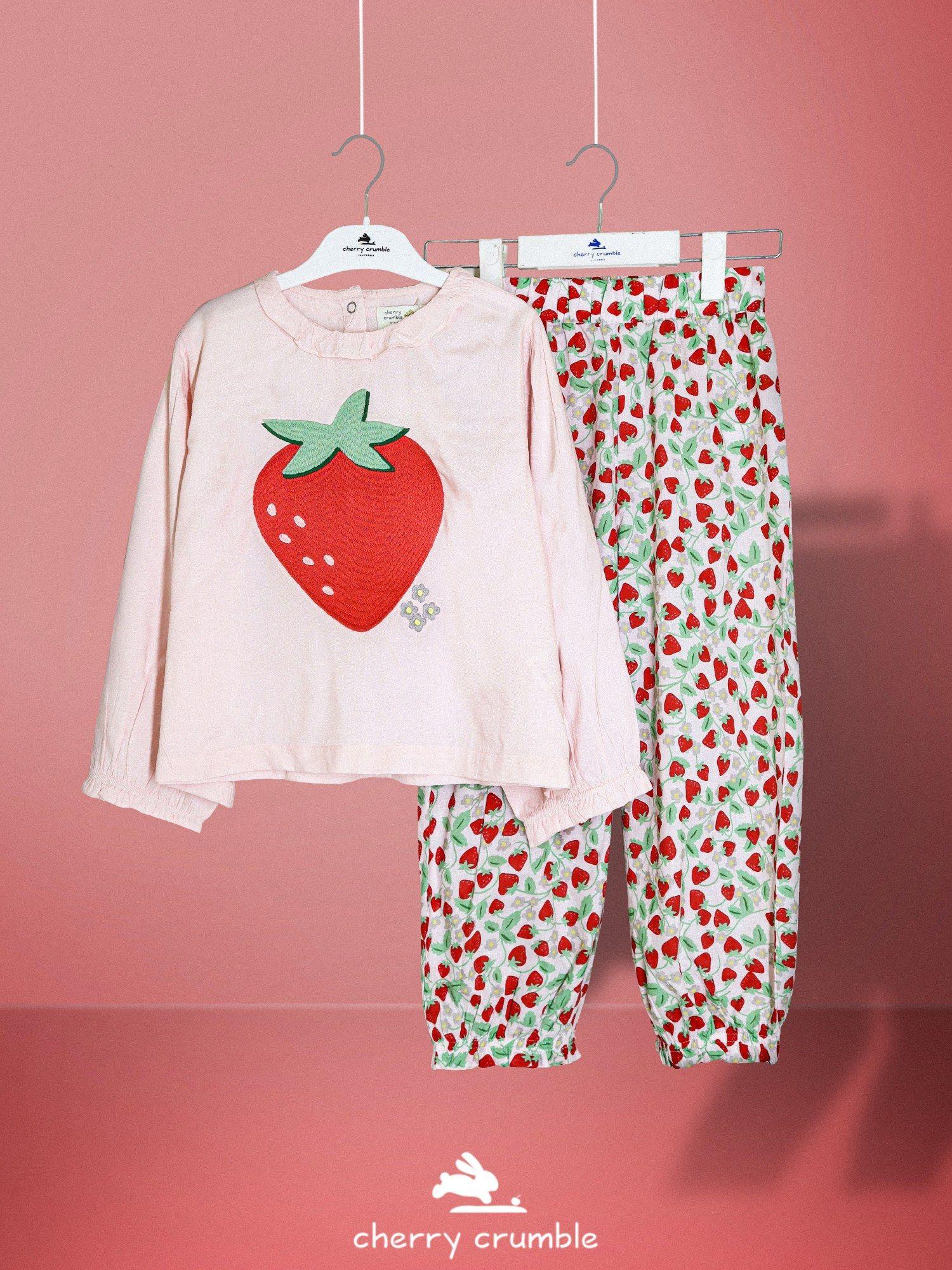 girls multicolor embroidered top and pyjama (set of 2)