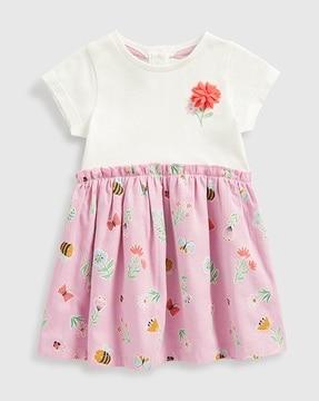 girls natures playground printed a-line dress