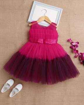 girls ombre-dyed fit & flare dress
