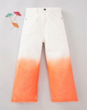 girls ombre-dyed straight fit jeans