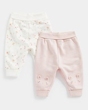 girls pack of 2 cotton joggers