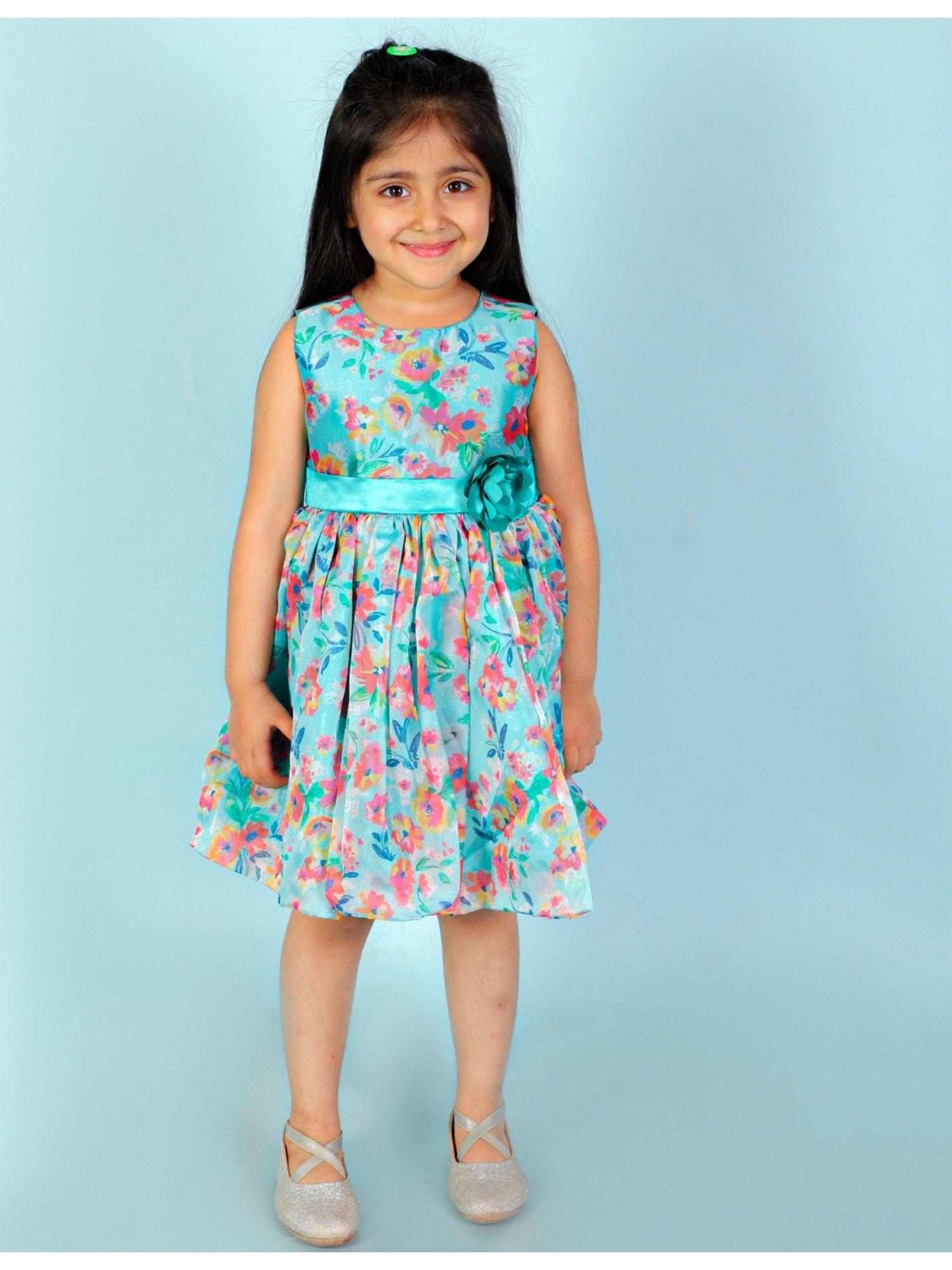 girls party dress green