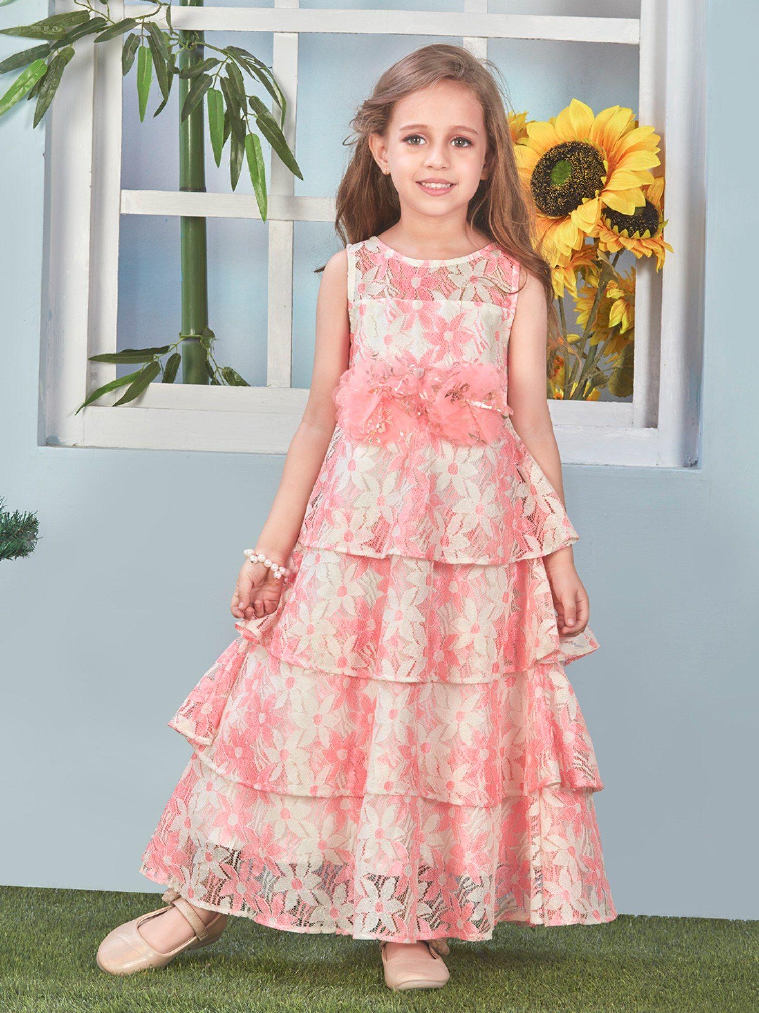 girls party dress pink