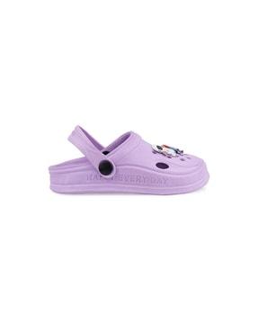 girls perforated slingback clogs