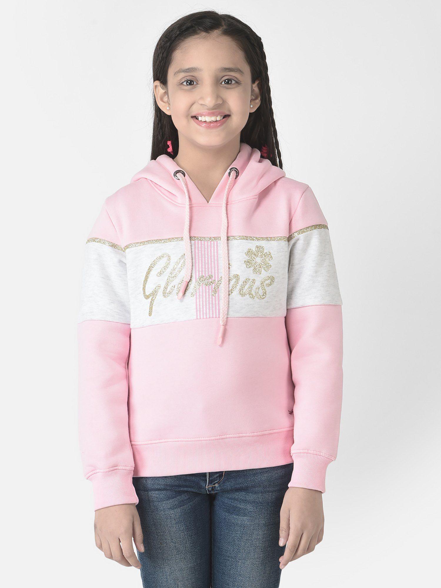 girls pink glorious hoodie