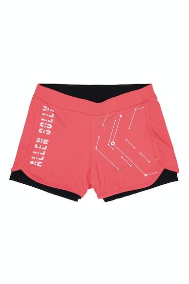 girls pink graphic print regular fit shorts