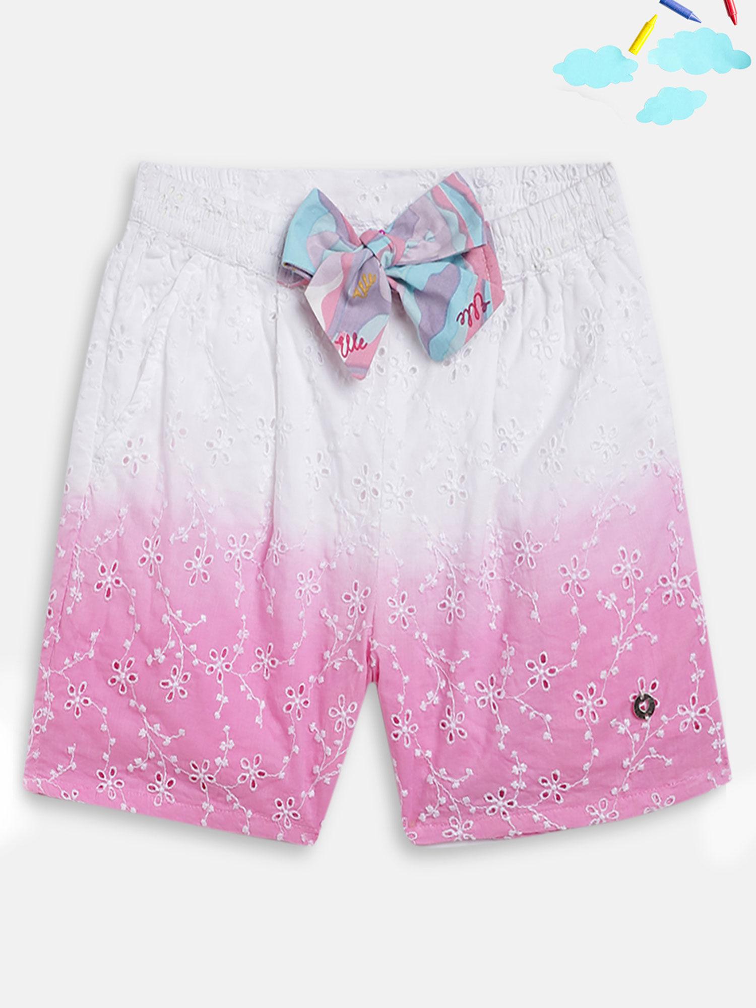 girls pink shorts