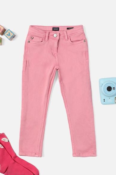girls pink slim fit jeans