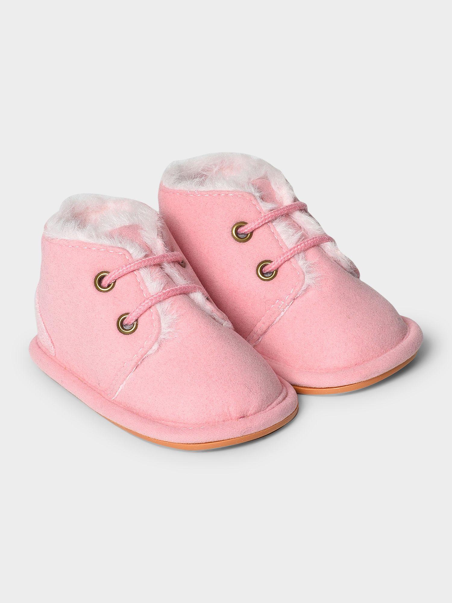 girls pink solid casual shoes