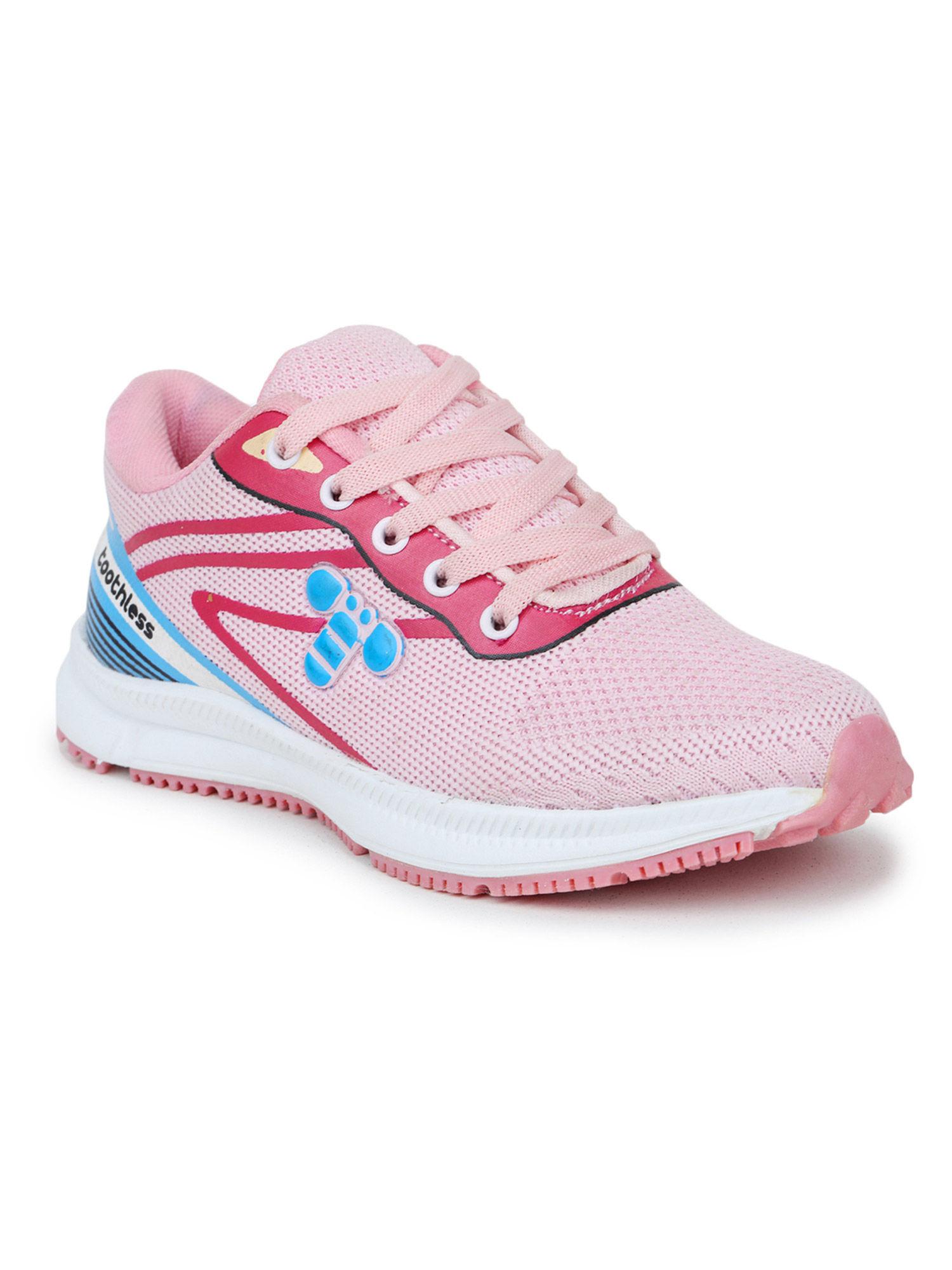 girls pink sports shoes