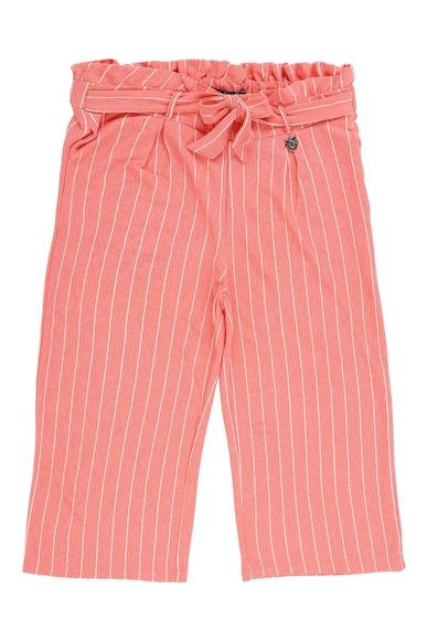girls pink stripe regular fit trousers