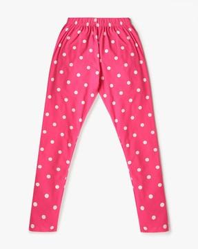 girls polka-dot regular fit leggings