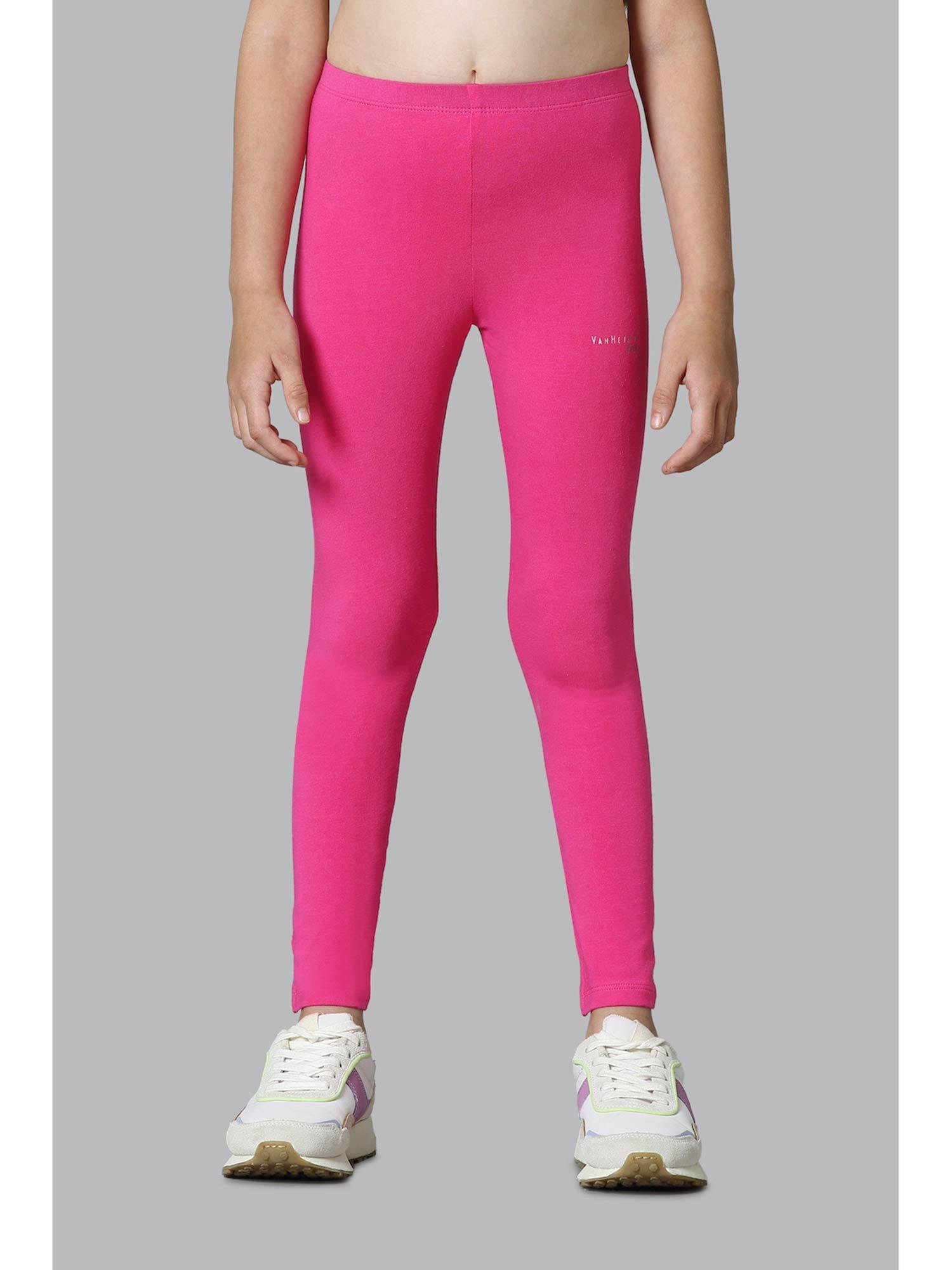 girls power plus & super soft leggings - pink yarrow