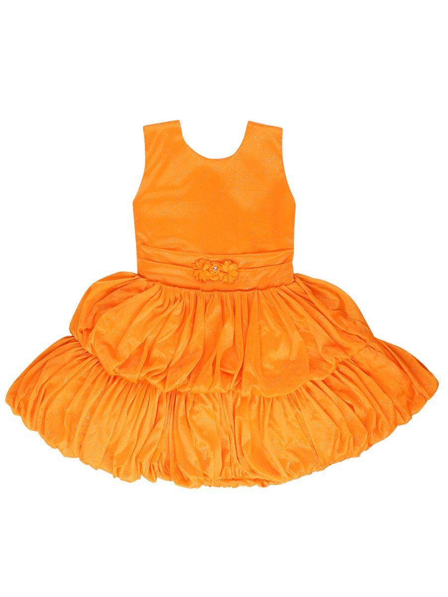 girls readymade fancy synthetic frock