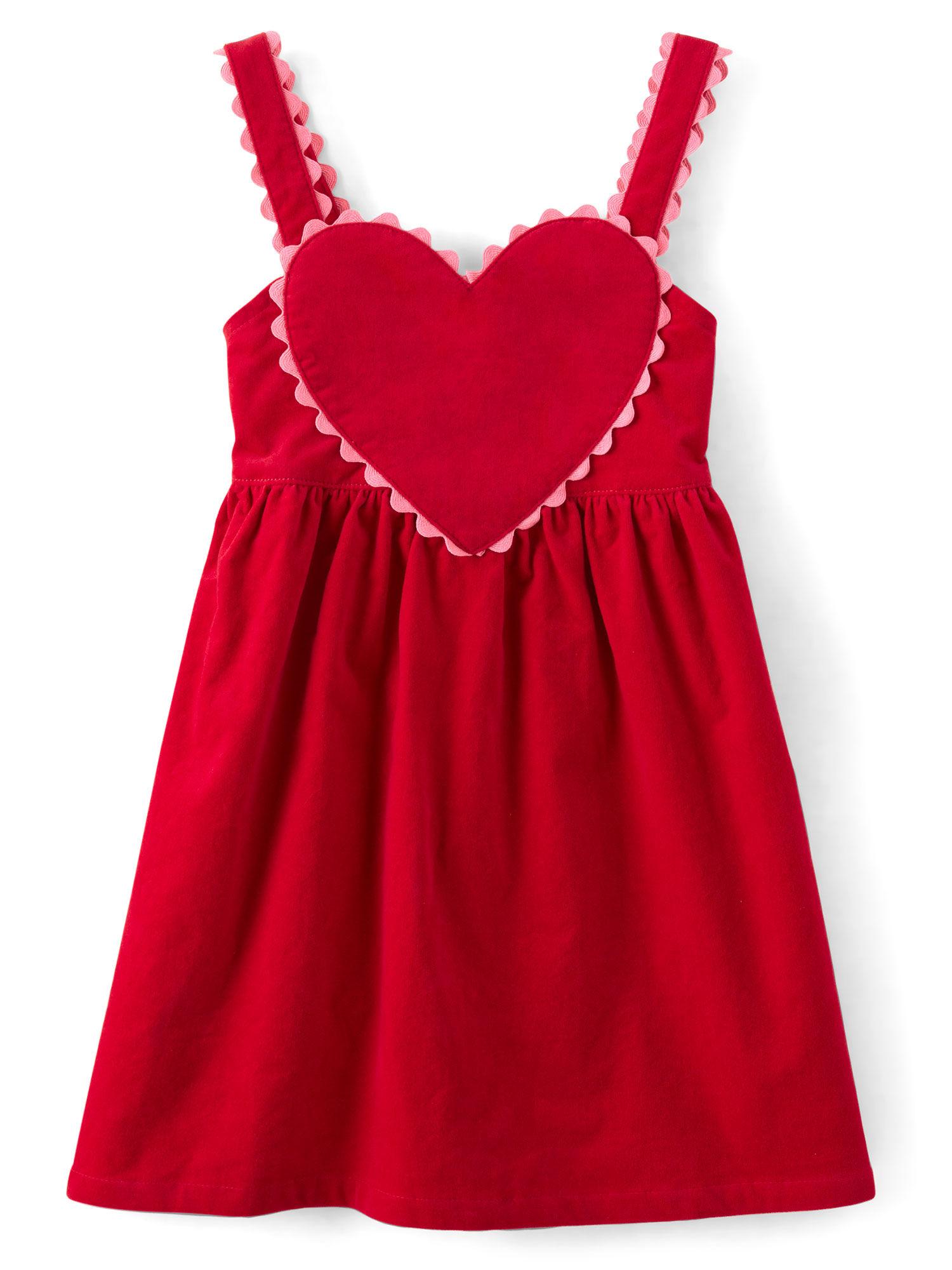 girls red mini dress