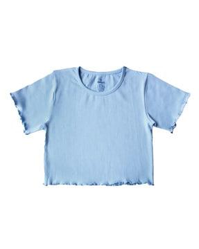 girls regular fit round-neck t-shirt