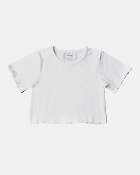 girls regular fit round-neck t-shirt