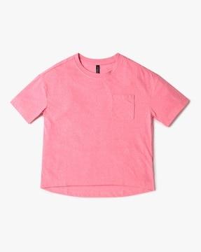 girls relaxed fit crew-neck t-shirt