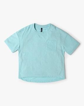 girls relaxed fit crew-neck t-shirt