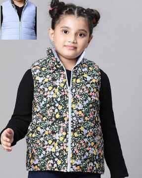 girls reversible puffer jacket